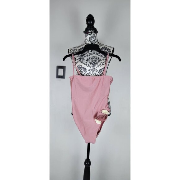SAME LOS ANGELES One Piece Swimsuit Size Medium Color Pink Rossete - Picture 1 of 8